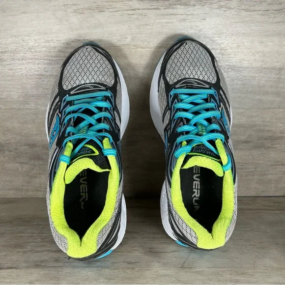 Saucony Guide 9 Everun Athletic Running Shoes Sneakers Gray Blue Women 7 - Picture 7 of 12